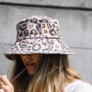 Lack of Color Leopard Wave Bucket Hat